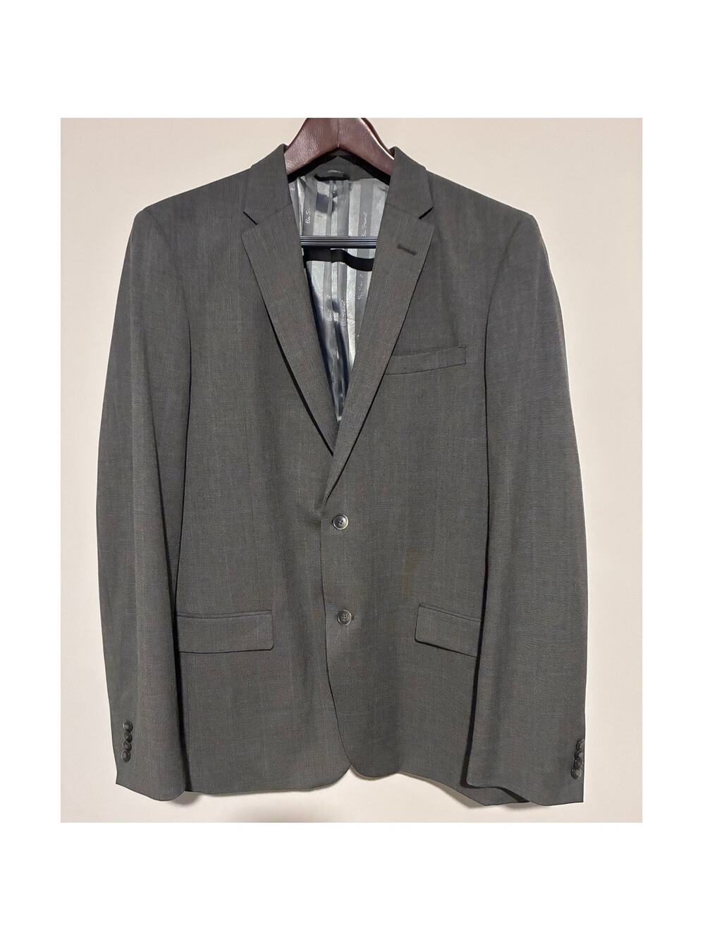 Ben Sherman Mens Dark Gray Sport Coat Blazer L44